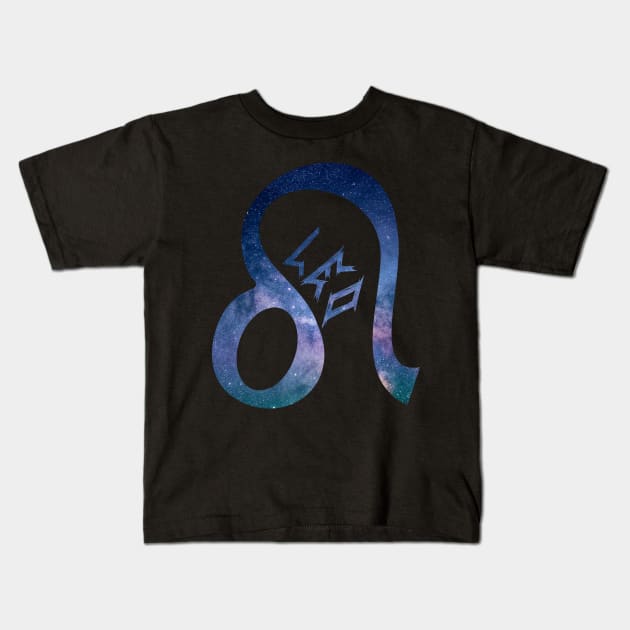 Leo Galaxy Kids T-Shirt by GorsskyVlogs